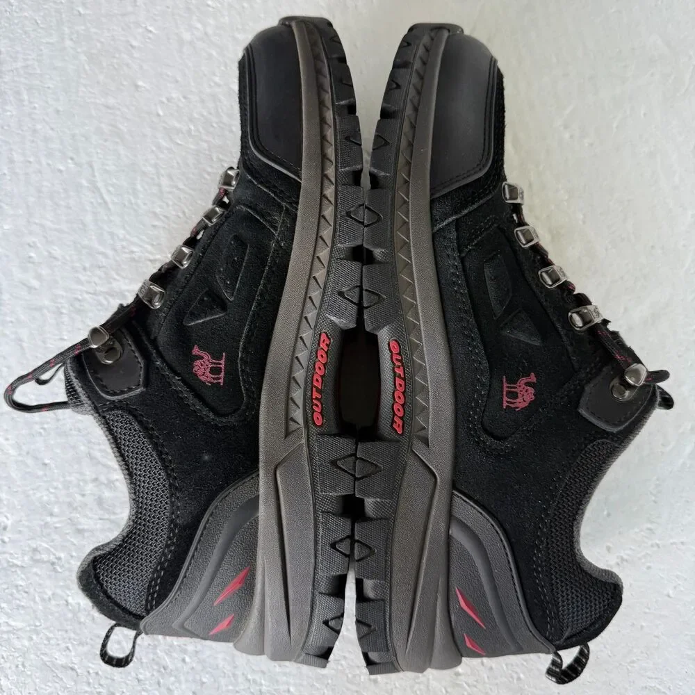 Camel Crown K832026565 Men's Black Lace Up Low Top Hiking Shoes Size US 11.5